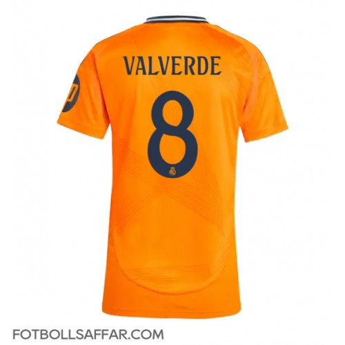 Real Madrid Federico Valverde #8 Bortatröja Dam 2024-25 Kortärmad